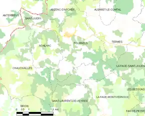 Poziția localității Noalhac