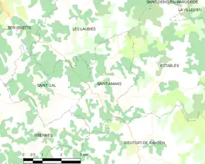 Poziția localității Saint-Amans