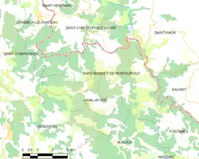 Poziția localității Saint-Bonnet-de-Montauroux