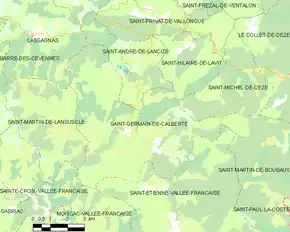 Poziția localității Saint-Germain-de-Calberte