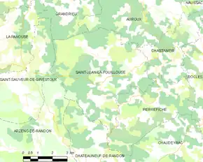 Poziția localității Saint-Jean-la-Fouillouse