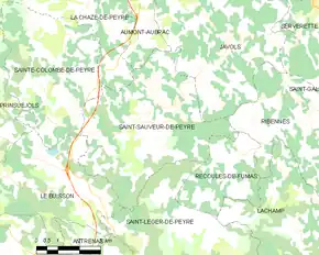 Poziția localității Saint-Sauveur-de-Peyre