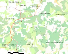 Poziția localității La Tieule