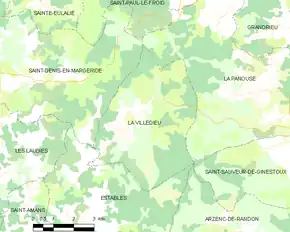 Poziția localității La Villedieu