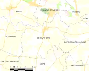 Poziția localității Le Bourg-d'Iré