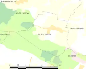 Poziția localității Bourg-l'Évêque