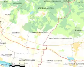 Poziția localității Brain-sur-Allonnes