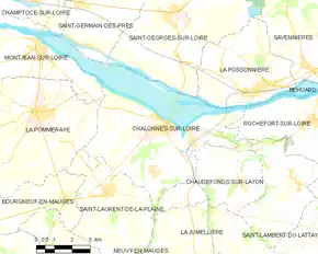 Poziția localității Chalonnes-sur-Loire