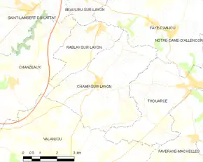 Poziția localității Champ-sur-Layon