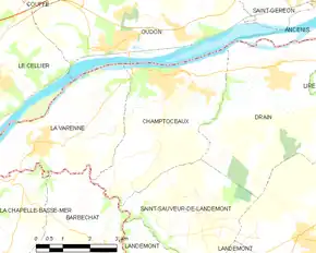 Poziția localității Champtoceaux