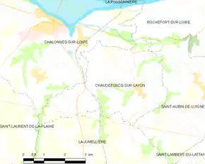 Poziția localității Chaudefonds-sur-Layon