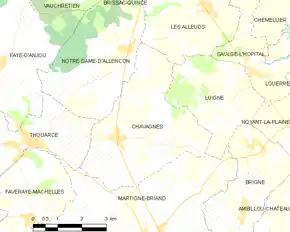 Poziția localității Chavagnes