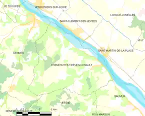 Poziția localității Chênehutte-Trèves-Cunault