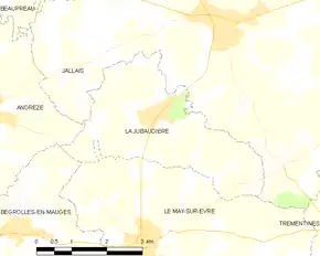 Poziția localității La Jubaudière