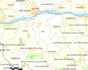 Poziția localității Liré