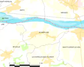 Poziția localității Le Marillais