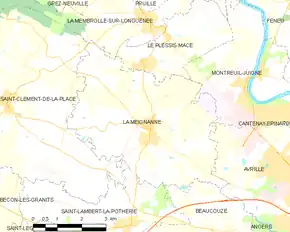 Poziția localității La Meignanne