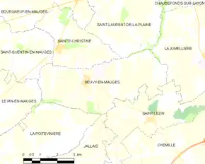 Poziția localității Neuvy-en-Mauges