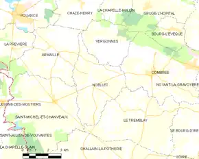 Poziția localității Noëllet