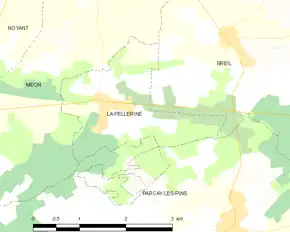 Poziția localității La Pellerine
