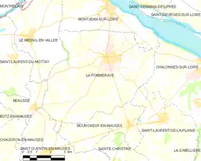 Poziția localității La Pommeraye