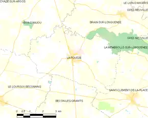 Poziția localității La Pouëze