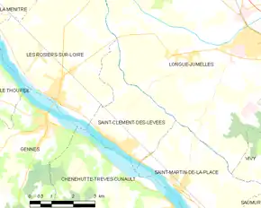 Poziția localității Saint-Clément-des-Levées