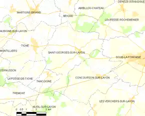 Poziția localității Saint-Georges-sur-Layon