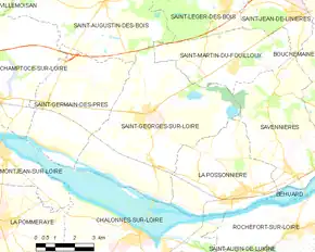 Poziția localității Saint-Georges-sur-Loire