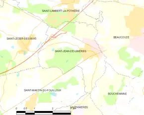 Poziția localității Saint-Jean-de-Linières