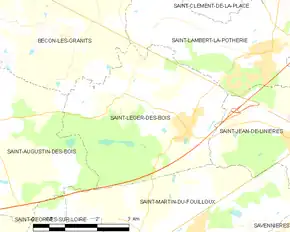 Poziția localității Saint-Léger-des-Bois
