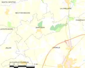 Poziția localității Saint-Lézin