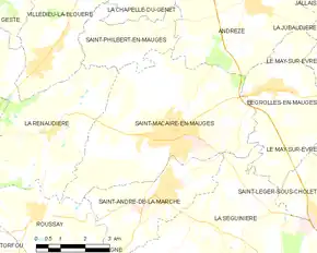 Poziția localității Saint-Macaire-en-Mauges