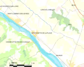 Poziția localității Saint-Martin-de-la-Place