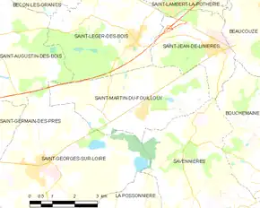 Poziția localității Saint-Martin-du-Fouilloux