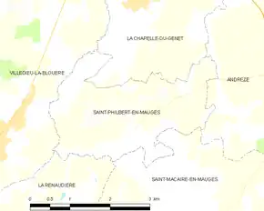 Poziția localității Saint-Philbert-en-Mauges