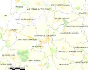 Poziția localității Saint-Pierre-Montlimart
