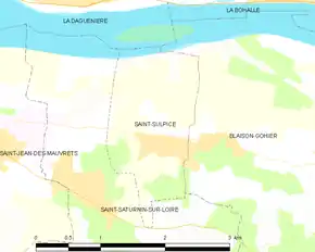Poziția localității Saint-Sulpice