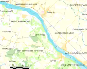 Poziția localității Le Thoureil