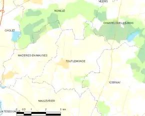 Poziția localității Toutlemonde