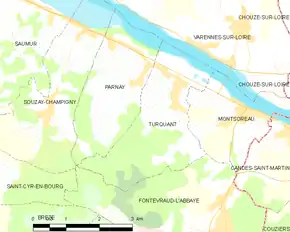 Poziția localității Turquant