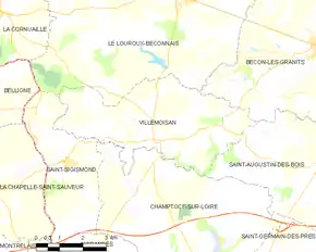 Poziția localității Villemoisan