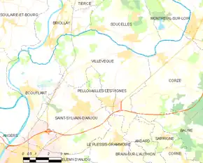 Poziția localității Villevêque