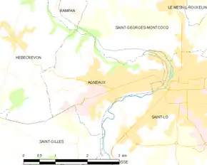 Poziția localității Agneaux
