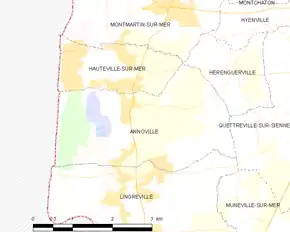 Poziția localității Annoville