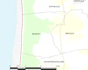 Poziția localității Baubigny