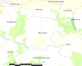 Poziția localității Brillevast
