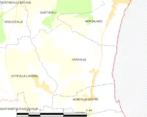 Poziția localității Crasville