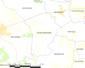 Poziția localității L'Étang-Bertrand