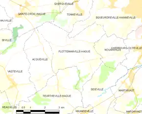 Poziția localității Flottemanville-Hague
